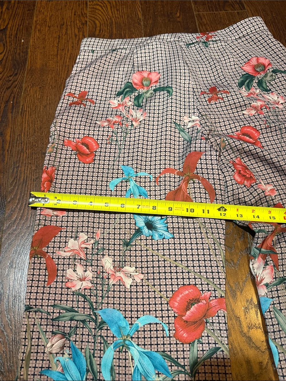 Zara Floral-Print Wide Leg Pants in Pink, Coral & Teal Size Large - Picture 10 of 13